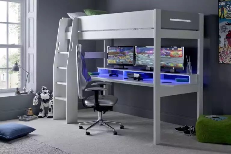 Gaming Bunk Beds With A Desk